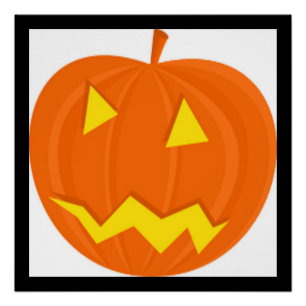 PÓSTER "HAPPY HALLOWEEN" PUMPKIN