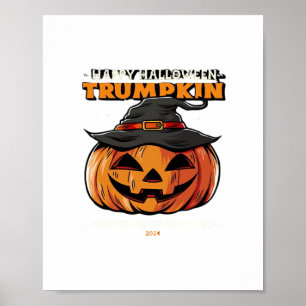 Póster Happy Halloween Trumpkin Classic