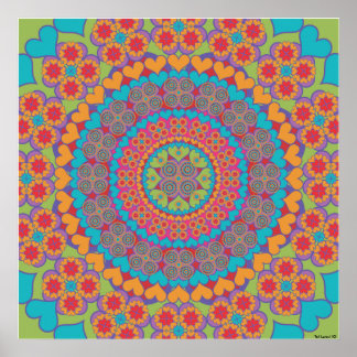 Póster Happy Heart Mandala 1