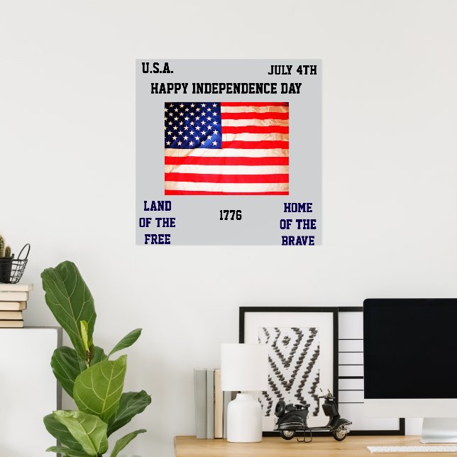 Póster HAPPY INDEPENDENCE DAY poster (Oficina en casa)