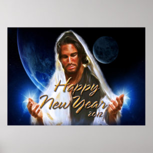 Póster Happy New Year 2012 C Print
