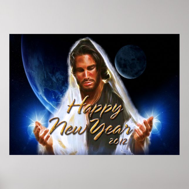 Póster Happy New Year 2012 C Print (Frente)