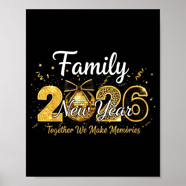 Póster Happy New Year 2025 New Year's Eve Party Countdown (Frente)