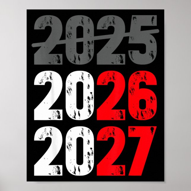 Póster Happy New Year 2026 Coming Soon 2027 Funny 67 Meme (Frente)