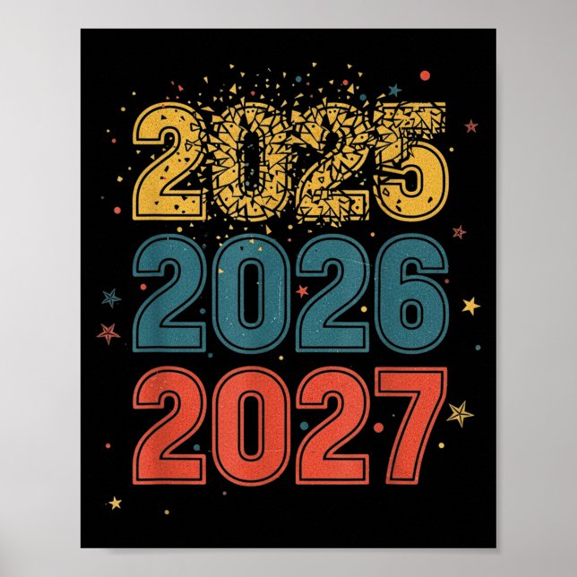 Póster Happy New Year 2026 Coming Soon 2027 Funny 67 Meme (Frente)