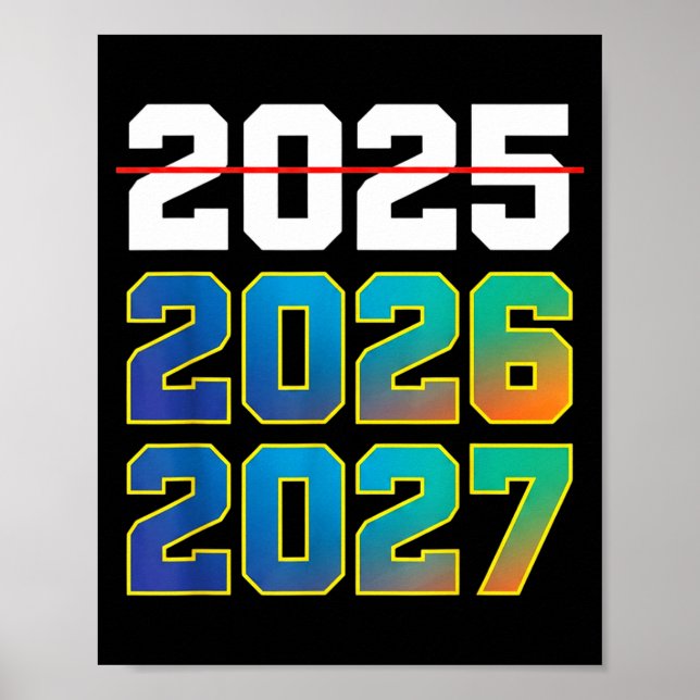 Póster Happy New Year 2026 Coming Soon 2027 Funny 67 Meme (Frente)