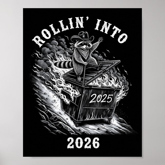 Póster Happy New Year 2026 Goodbye 2025 Hello 2026 Family (Frente)