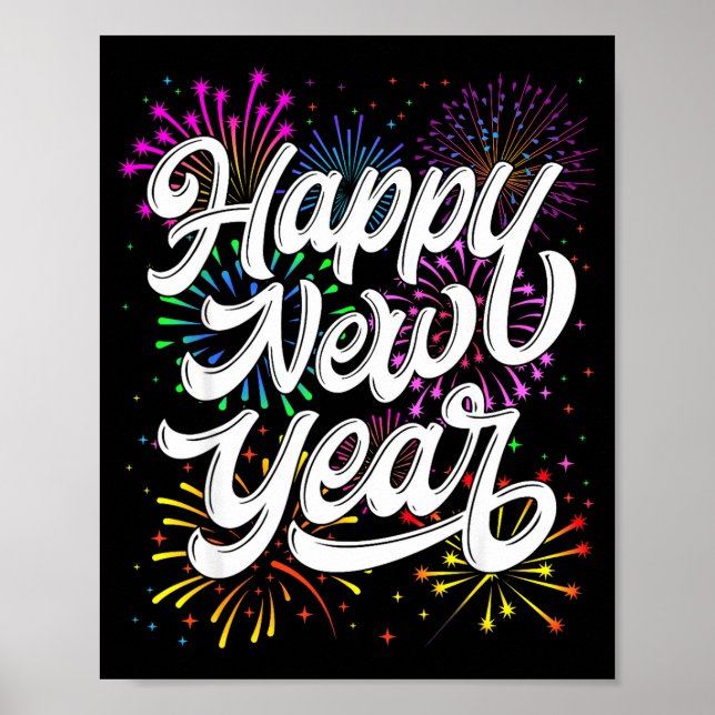 Póster Happy New Year 2026 New Year's Eve Party Countdown (Frente)