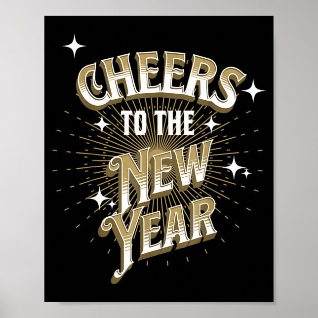 Póster Happy New Year - Cheers To The New Year  (Frente)