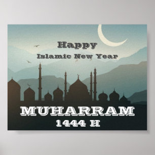 Póster Happy New Year Muharram 1444 H