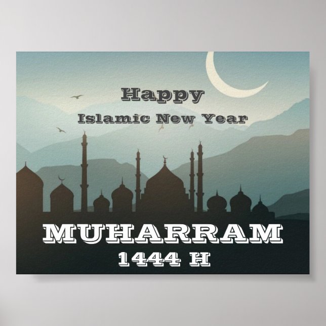Póster Happy New Year Muharram 1444 H (Frente)