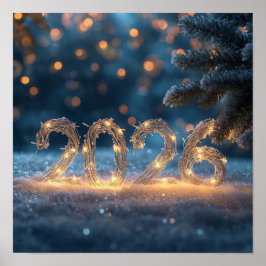 Póster happy new year poster 2026