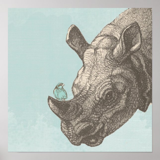 PÓSTER HAPPY RHINO (Frente)