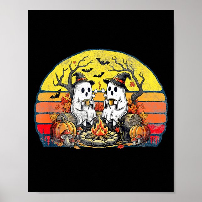 Póster Happy Soky Camng Crew Halloween Campfire  (Frente)