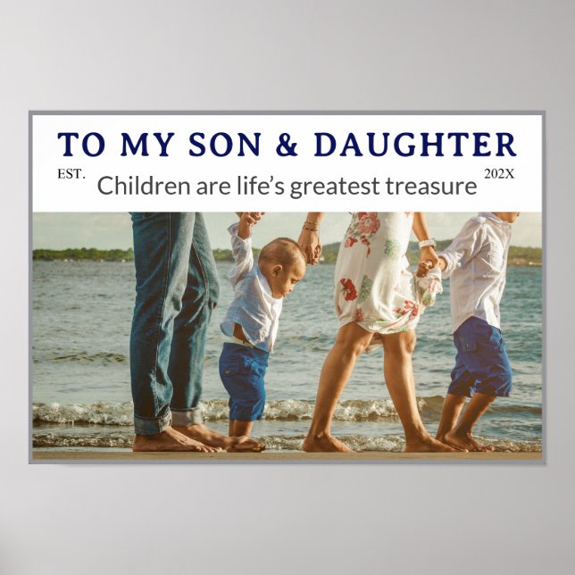Póster Happy Son’s & Daughter’s Day – Fun Wall Poster (Frente)