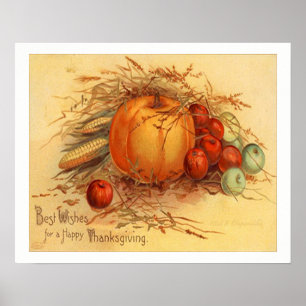 Póster Happy Thanksgiving! v.2
