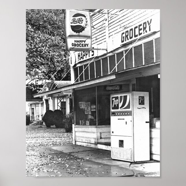 Póster Happy's Grocery Store, Ottawa, Kansas 1970s (Frente)