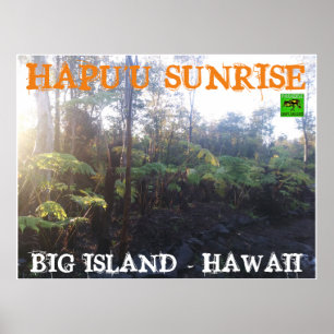 PÓSTER HAPU'U SUNRISE BIG ISLAND HAWAII