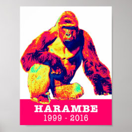Póster Harambe Tribute Poster