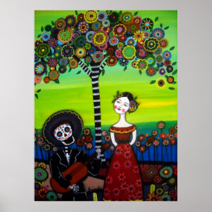 Póster Harana dia de los muertos