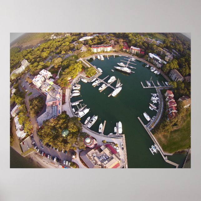 Póster Harbour Town Golf Links, Hilton Head Island, Estad (Frente)