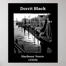 Póster Harbour Veere de Dorrit Black (1929)