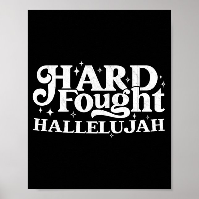 Póster Hard Fought Hallelujah  (Frente)