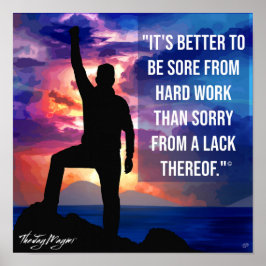 Póster "Hard Work" Poster