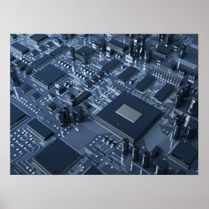 Póster Hardware abstracto