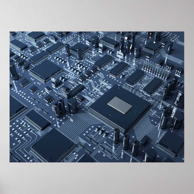 Póster Hardware abstracto (Frente)