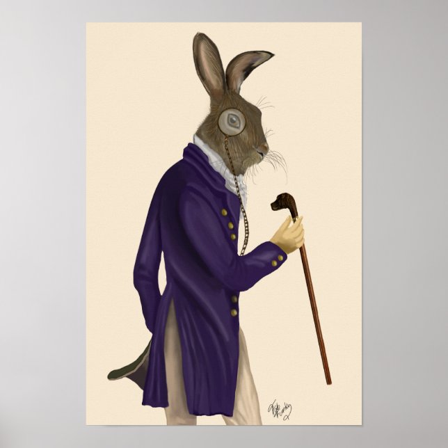 Póster Hare In Purple Coat (Frente)