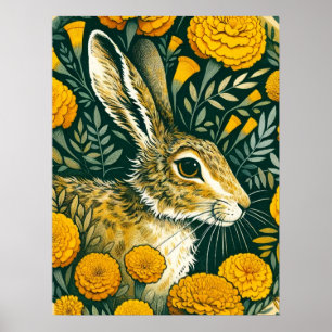 Póster Hare Marigold