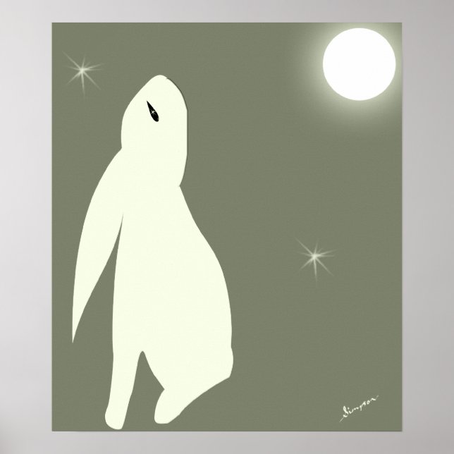 Póster Hare Moon (Frente)