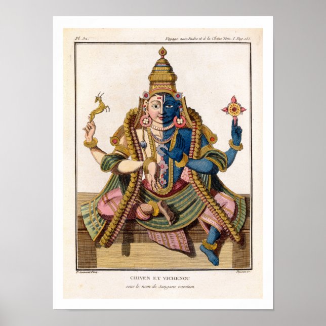 Póster Hari-Hara, from 'Voyage aux Indes et a la Chine' b (Frente)