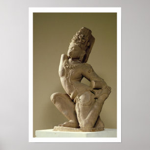 Póster Harihara bailando en la pose alidha, Prathara dyna