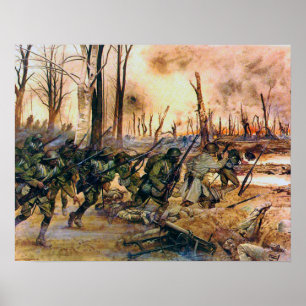 Póster Harlem Hell Fighters Séchault H. Charles McBarron