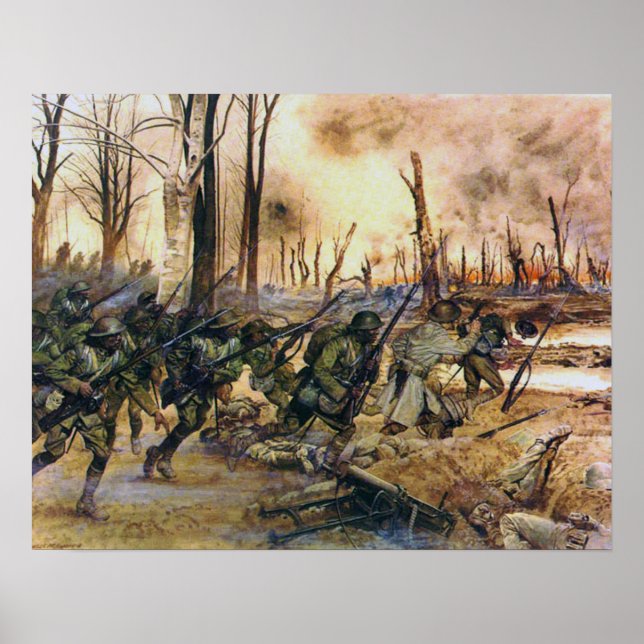 Póster Harlem Hell Fighters Séchault H. Charles McBarron (Frente)