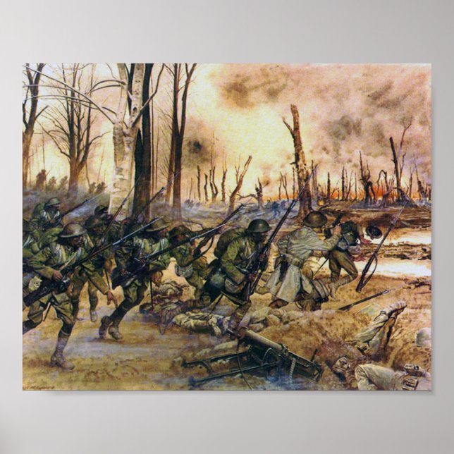 Póster Harlem Hell Fighters Séchault H. Charles McBarron (Frente)