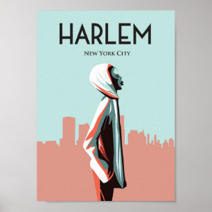 Póster Harlem New York Viaje Poster