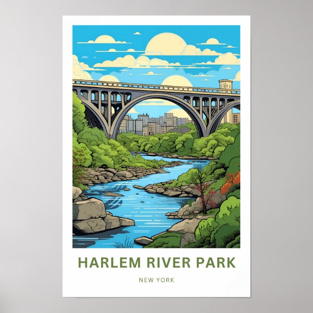 Póster Harlem River Park New York (Frente)