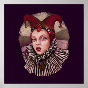 Póster Harlequin Jester