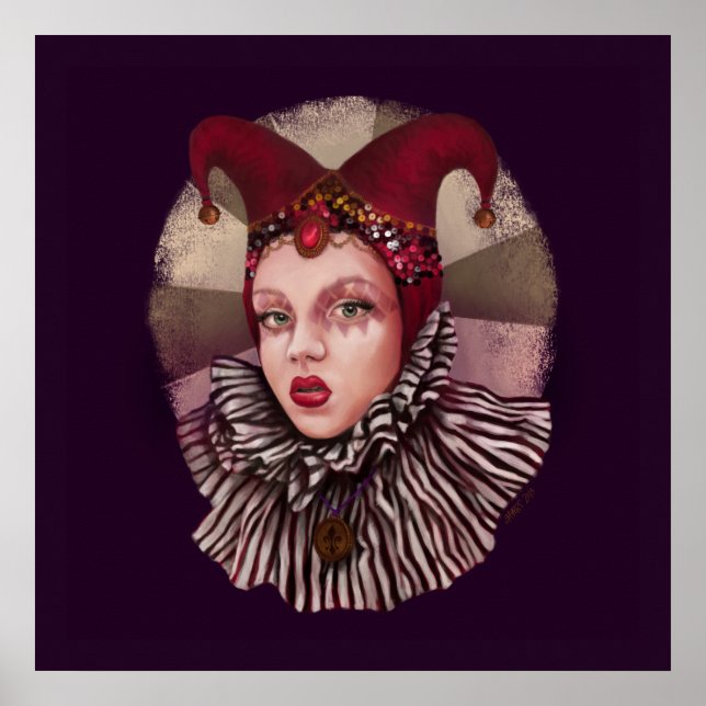 Póster Harlequin Jester (Frente)