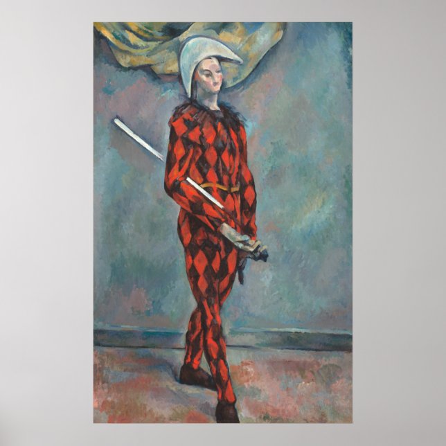 Póster Harlequin - Paul Cézanne Bella Artes (Frente)