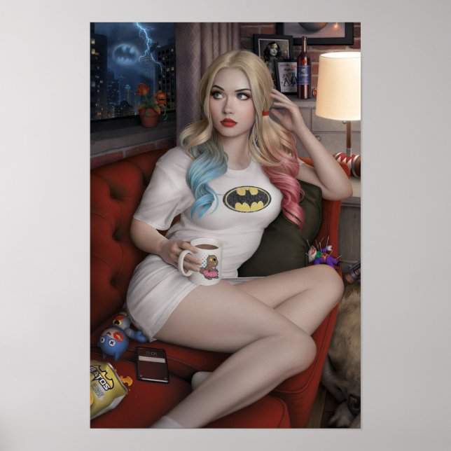 Póster Harley el mal Chica (Frente)