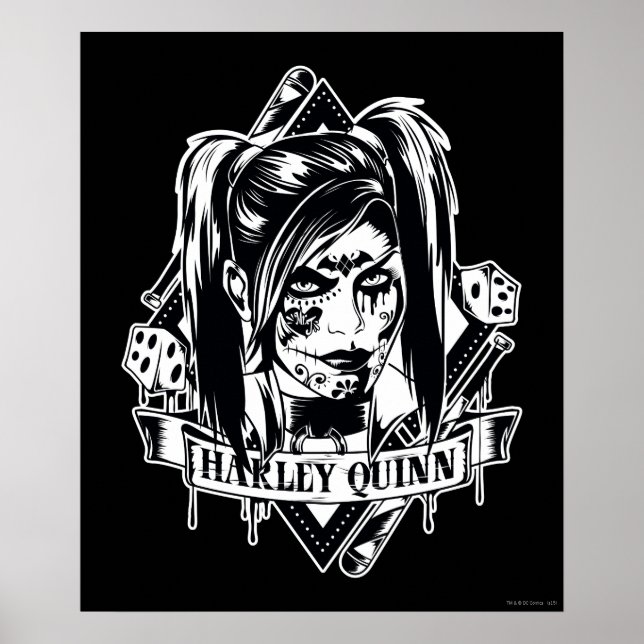 Póster Harley Quinn Badge (Frente)