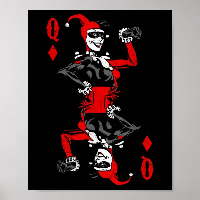 Póster Harley Quinn Of Diamonds T Shirt  (Frente)