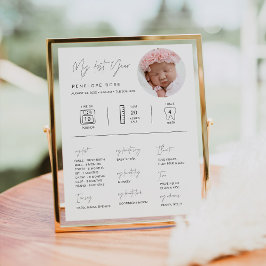 Póster HARLOW 1ª Fase de Cumpleaños Infografía 8x10