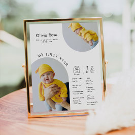 Póster HARLOW 1er aniversario Infografía 8x10