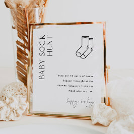 Póster HARLOW Baby Sock Hunt Baby Shower Game