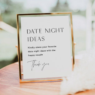 Póster HARLOW Date Night Ideas Rótulo